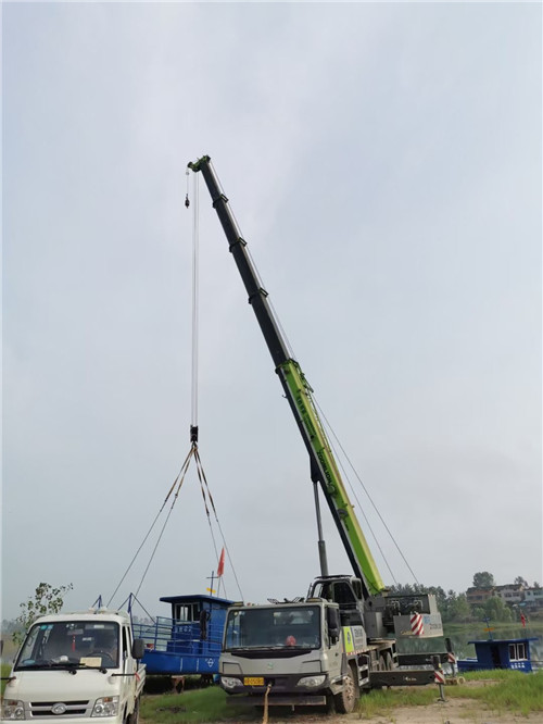 淳化县桥梁建设吊装案例